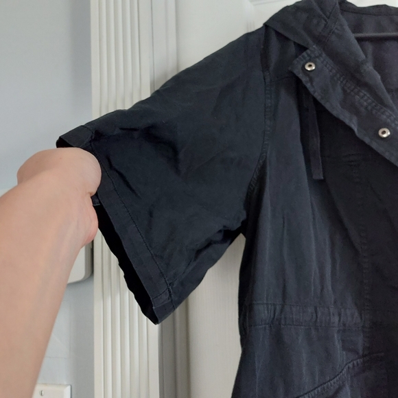 Torrid Black Utility Anorak Short Sleeve Jacket 1X - Picture 3 of 9